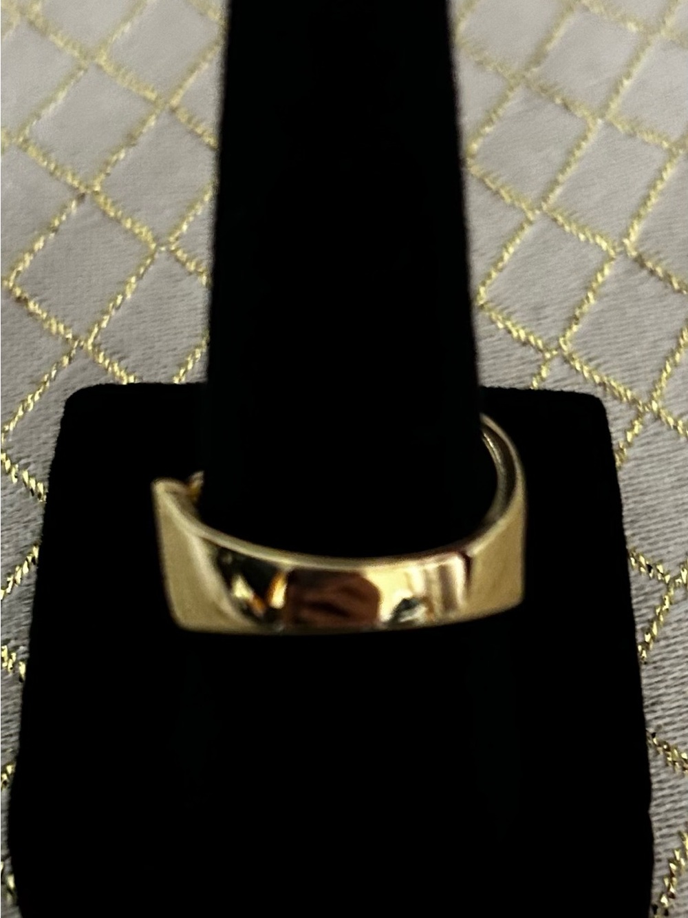 Gold Plated Multi-Row Crystal Accent Women's Ring - Picture 3 of 3